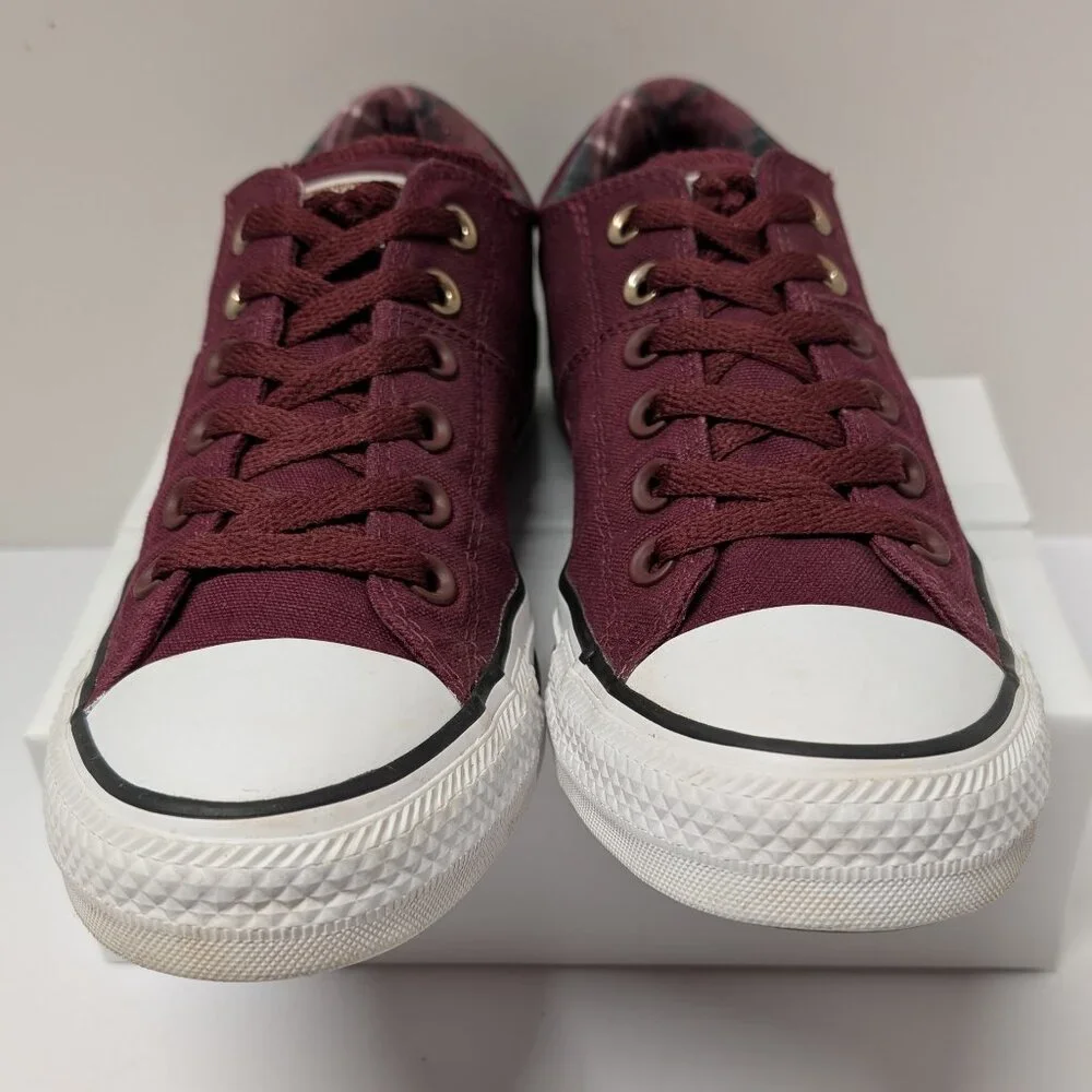 Converse 561739F Women's Madison Ox Low Top Sneaker in Dark Burgundy - Picture 12 of 16